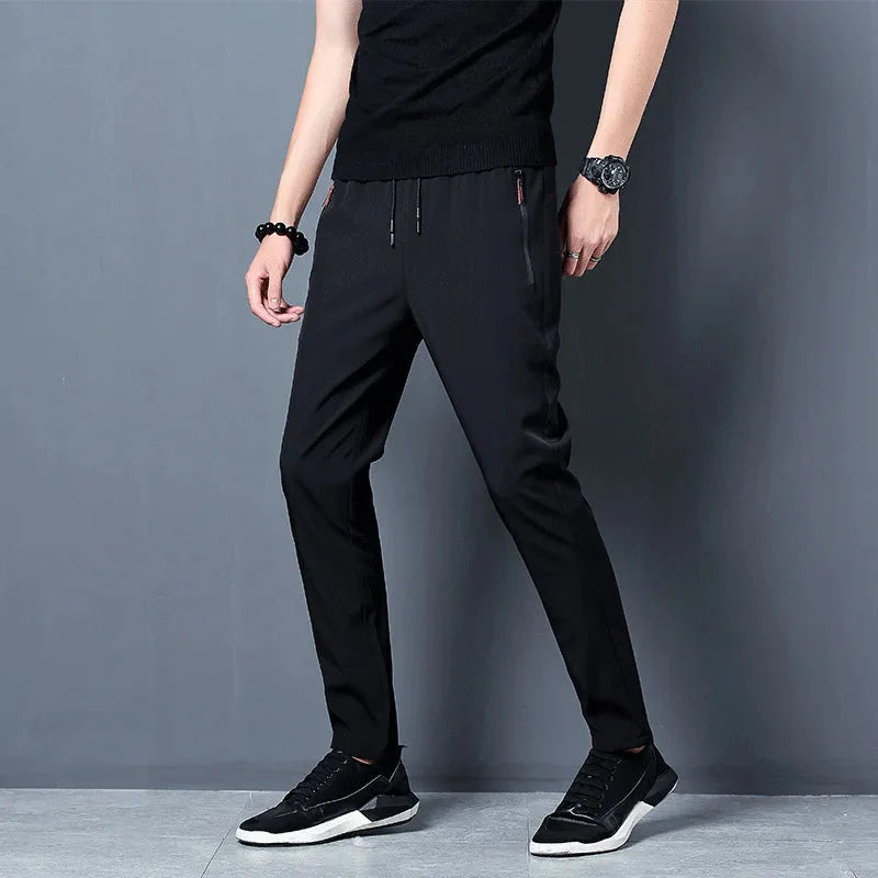 Slim Fit Stretch Jogger Pants with Elastic Waist FitiqueFit