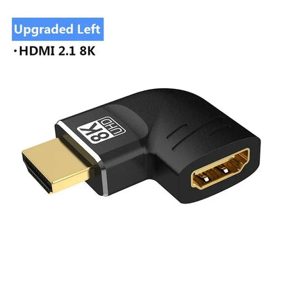 MIZIQIER 8K HDMI 2.1 Adapter 90 270 Degree Male to Female, 8k60Hz 4k120Hz,48Gbps,Compatible PS5/4, HDTV, Roku, TV Stick, PC Pi-Mart