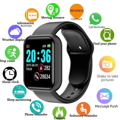 Multifunctional Smart Watch Men Women Bluetooth Connected Phone Music Player Fitness Sport Bracelet Sleep Monitor D13 Smartwatch NovaCart