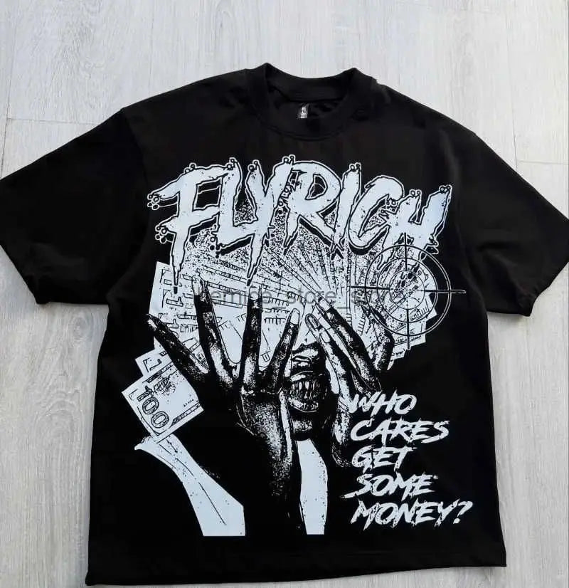 Y2k Harajuku Streetwear Men and Women Short Sleeved Fashion New Cartoon Print Design Shirt Retro Hip Hop Trend Oversized T-Shirt NovaCart
