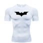 Bat Printed Men's Tight T-Shirt Running Compression Compression T Shirt Gym Fitness Jogging Short Sleeve Male Casual Shirt Tops NovaCart