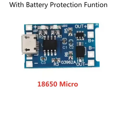 2/5PCS 5V 1A Micro/Type-c/Mini 18650 TP4056 Lithium Battery Charger Module Charging Board With Protection Dual Functions Li-ion Pi-Mart