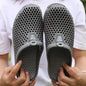 Summer Couple Breathable Half Slippers Men Outdoor Baotou Hole Sandals Beach Flip-flops Men's Casual Flip-flops Platform Sandals NovaCart