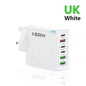 160W USB C Charger Fast Charging PD QC3.0 Wall Charger Adapter For iPhone 16 Samsung S24 Xiaomi Huawei Multi Ports Phone Charger Pi-Mart