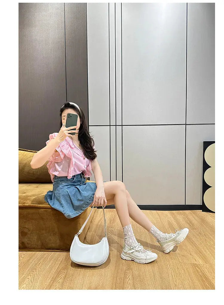 Design Summer New Round Toe Women Flats Fashion Loafers Shallow Mary Jane Shoes Soft Casual Ballet Shoes Slingback Shoes NovaCart