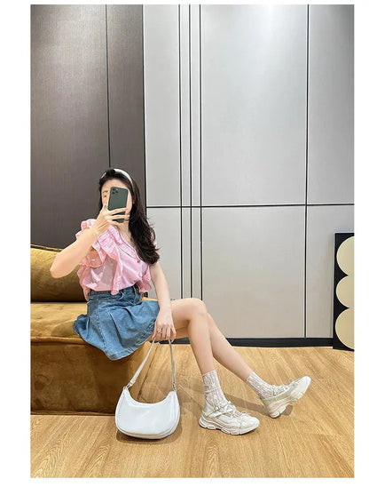 Design Summer New Round Toe Women Flats Fashion Loafers Shallow Mary Jane Shoes Soft Casual Ballet Shoes Slingback Shoes NovaCart