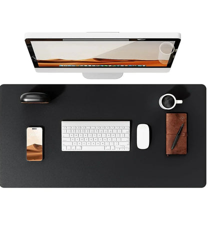 Large Mouse Pad,Office Desk Mat, Leather Desk Pad Protector, Non-Slip PU Leather Desk Blotter, Laptop Desk Pad Pi-Mart