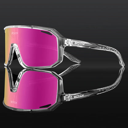SCVCN New Cycling Glasses Bike Sunglasses Men UV400 Eyewear Outdoor Sports MTB Goggles Bicycle Women Riding Hiking Sunglasses Pi-Mart