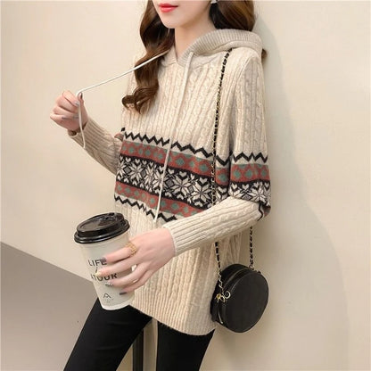 Hoodies Sweatshirt For Women Baggy Sweater Long Sleeve Korean Fashion High Quality Coat Emo Loose Ethnic Style Woman Hooded Tops NovaCart