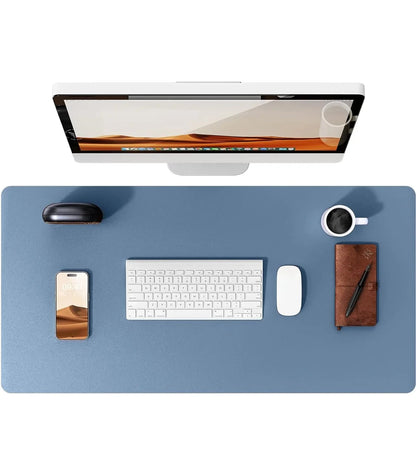 Large Mouse Pad,Office Desk Mat, Leather Desk Pad Protector, Non-Slip PU Leather Desk Blotter, Laptop Desk Pad Pi-Mart
