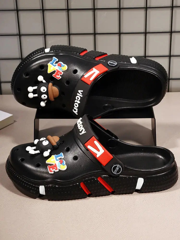 Hole Shoes Men's Summer Ligtweight EVA Trend Home Sandals Clogs Shoes Men Baotou Slippers Outdoor Comfortable Sandals Size 36-50 NovaCart
