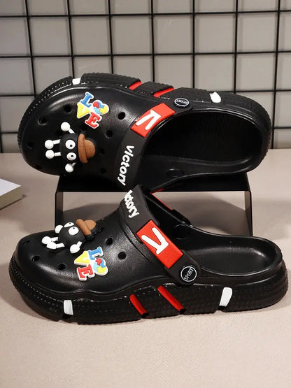 Hole Shoes Men's Summer Ligtweight EVA Trend Home Sandals Clogs Shoes Men Baotou Slippers Outdoor Comfortable Sandals Size 36-50 NovaCart