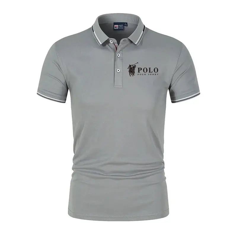 Men's premium summer polo shirt, quick drying, breathable, casual, business fashion, sports, short sleeved, men's clothing NovaCart