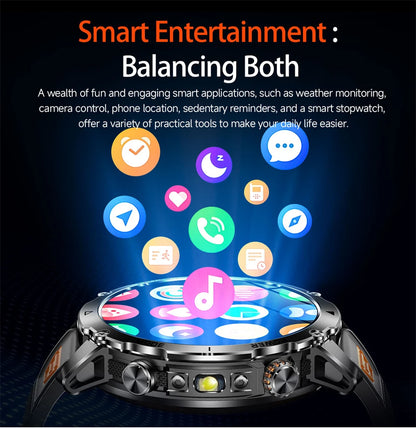 2026 New GPS Smart Watch For Men 1400mAh Battery Outdoor Sports Compass Watches Bluetooth Call IP68 Waterproof Smartwatch gift NovaCart