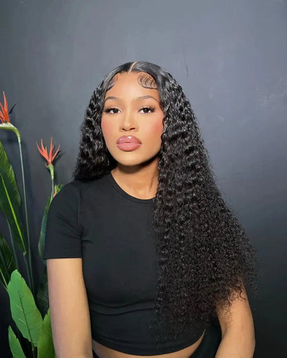 40 50 Inch HD 13x6 Deep Wave Lace Frontal Wigs Brazilian 13x4 Water Wave Curly Lace Front Human Hair Wigs For Women 300 Density NovaCart