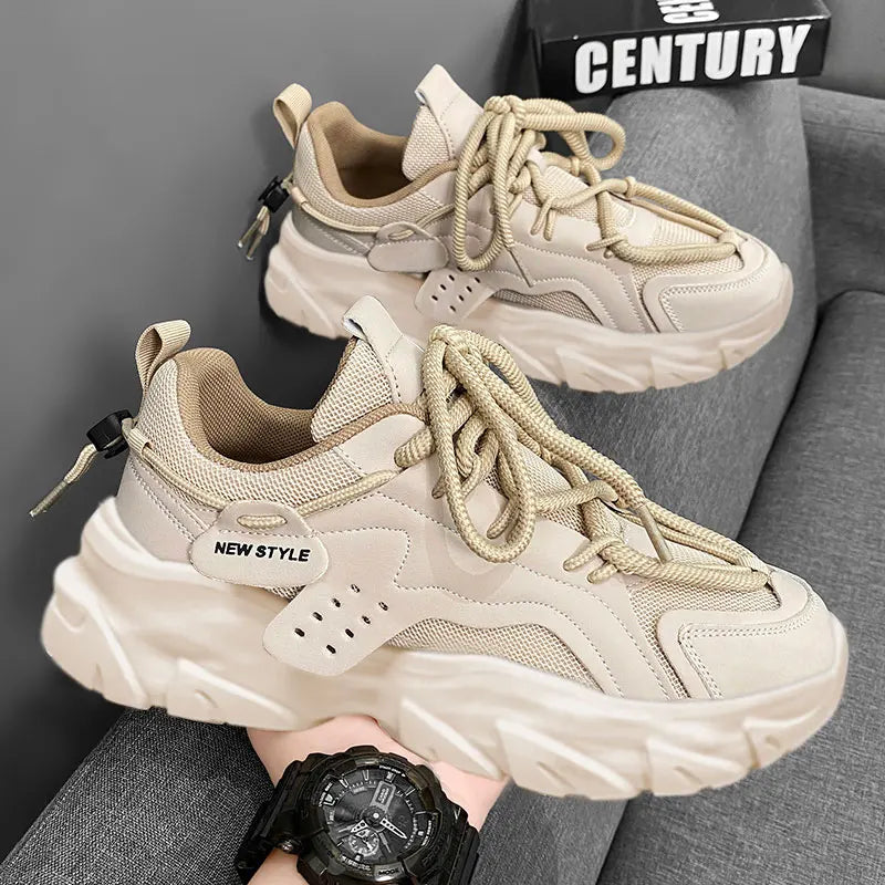 Men's Shoe Breathable Thick Soled Casual Sneakers Outdoor Running Four Seasons New Tennis Men Soft Soles Comfort Male Sneakers NovaCart