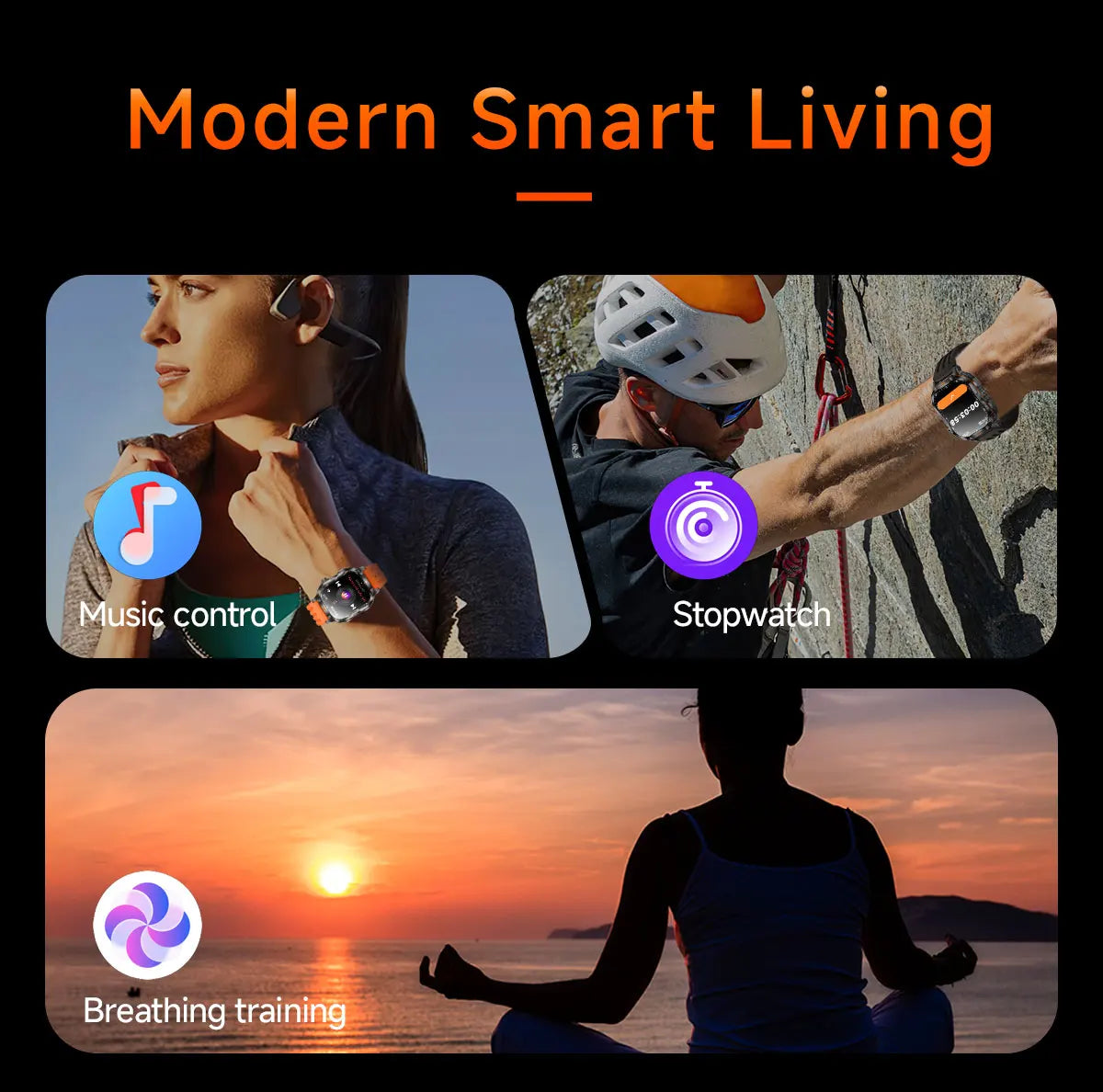 2026 New Men Sport Smart Watch 2.01" HD Screen Bluetooth Call 1400mAh Fitness Tracker Heart Rate/Sleep Monitor for Android IOS NovaCart