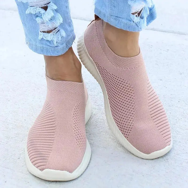 Women's Sneaker Slip On Women Sneakers Breather White Shoes Women Casual Sneaker Sports Shoes Comfortable Vulcanize Shoes Female NovaCart