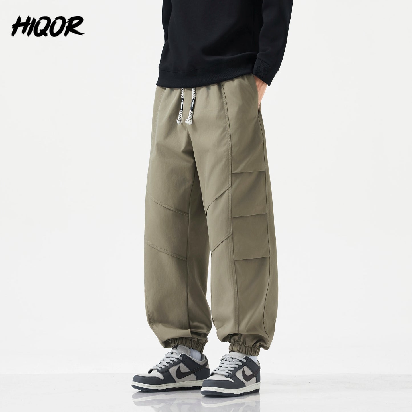 HIQOR Harem Jogger Pants Fashion Men Spring Baggy Trouser Hip Hop Casual Pants Man Pleats Large Size L-6XL Sports Cargo Pants NovaCart