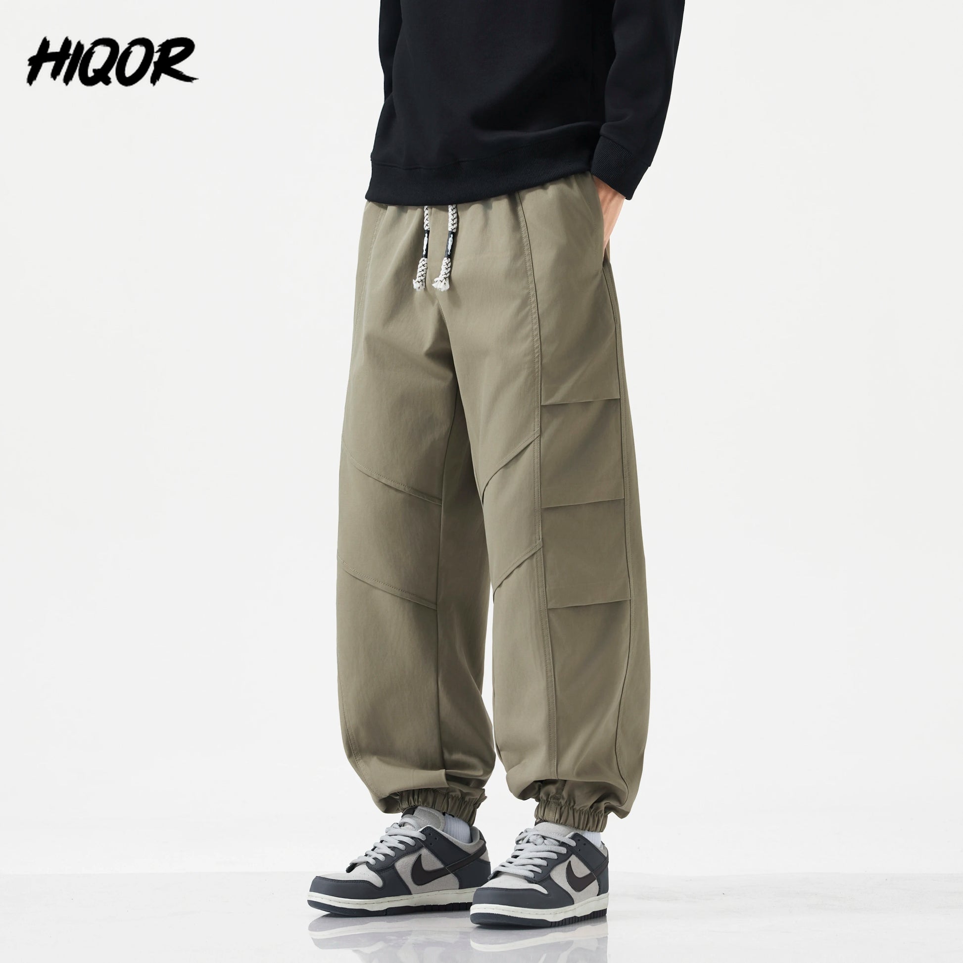 HIQOR Harem Jogger Pants Fashion Men Spring Baggy Trouser Hip Hop Casual Pants Man Pleats Large Size L-6XL Sports Cargo Pants NovaCart