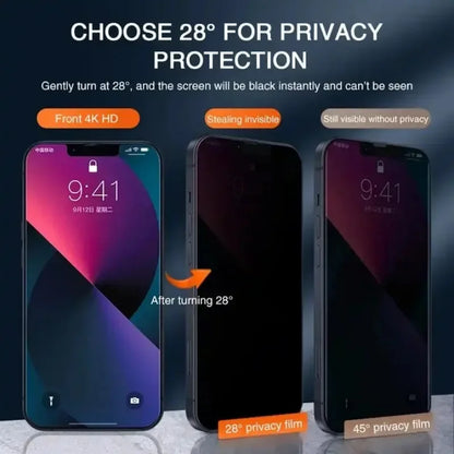 1-5PCS Anti Peep Privacy Tempered Glass For iPhone 12 13 14 15 Pro Max 16 17 Anti Spy Screen Protector NovaCart