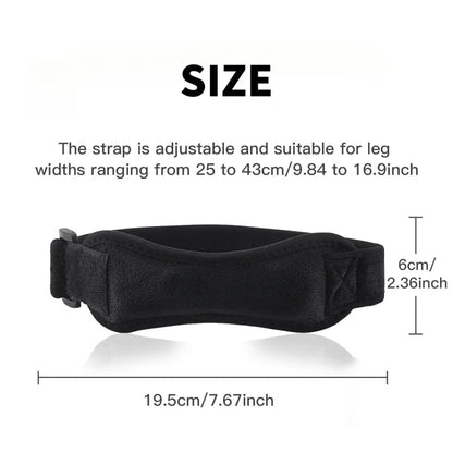 1 Piece Knee Patellar Tendon Knee Support Strape Brace Adjustable Shock Absorption Compression Knee Pad Sleeve for Basketball Pi-Mart