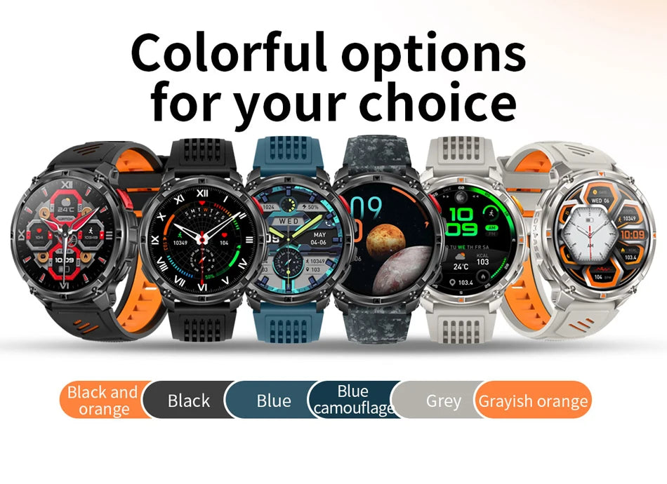 2026 New T-Rex3 Pro 1100mAh Battery Smart Watch GPS path 5ATM Waterproof Sports Run tracker Outdoors Compass Military Smartwatch NovaCart