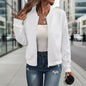 Women’s Solid-Color Zipper Stand-Collar Jacket FitiqueFit