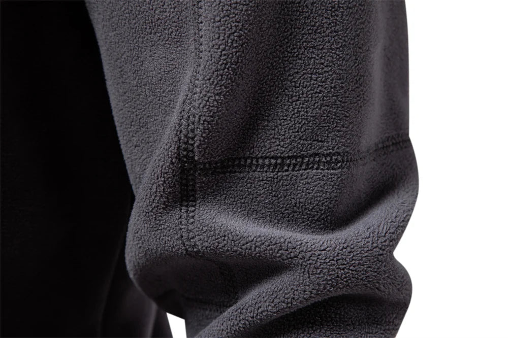 AIOPESON Brand Quality Thicken Warm Fleece Jacket for Men Zipper Neck Pullover Men's Sweatshirt Soft Shell Mens Jacket NovaCart