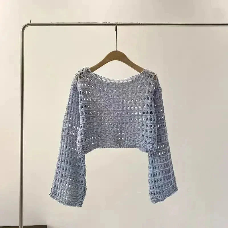 Women’s crochet knit beach cover up FitiqueFit