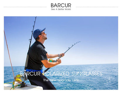 BARCUR Polarized Sports Sunglasses for Men Fashionable Fishing Driving Hiking and Outdoor Eyewear UV400 Protection Gradient Lenses Stevvex