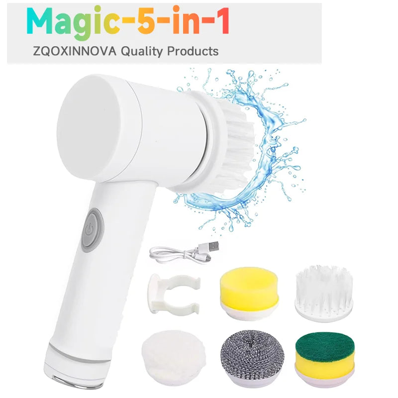 Cordless Household Spin Scrubber Kitchen Gadgets Hair Brushes Bathroom Broom Toilet  Multipurpose Cleaning Brush  Electric Mops Pi-Mart