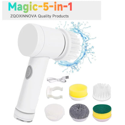 Cordless Household Spin Scrubber Kitchen Gadgets Hair Brushes Bathroom Broom Toilet  Multipurpose Cleaning Brush  Electric Mops Pi-Mart