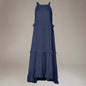 Elegant Apricot Ruffle Maxi Dress FitiqueFit
