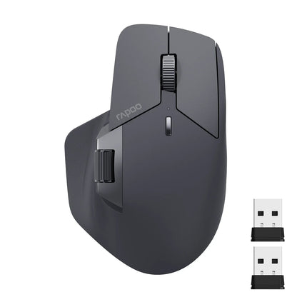 Rapoo MT760L/MT760M Multi-mode Rechargeable Wireless Mouse Ergonomic 4000 DPI Support Up to 4 Devices Bluetooth Mouse Pi-Mart