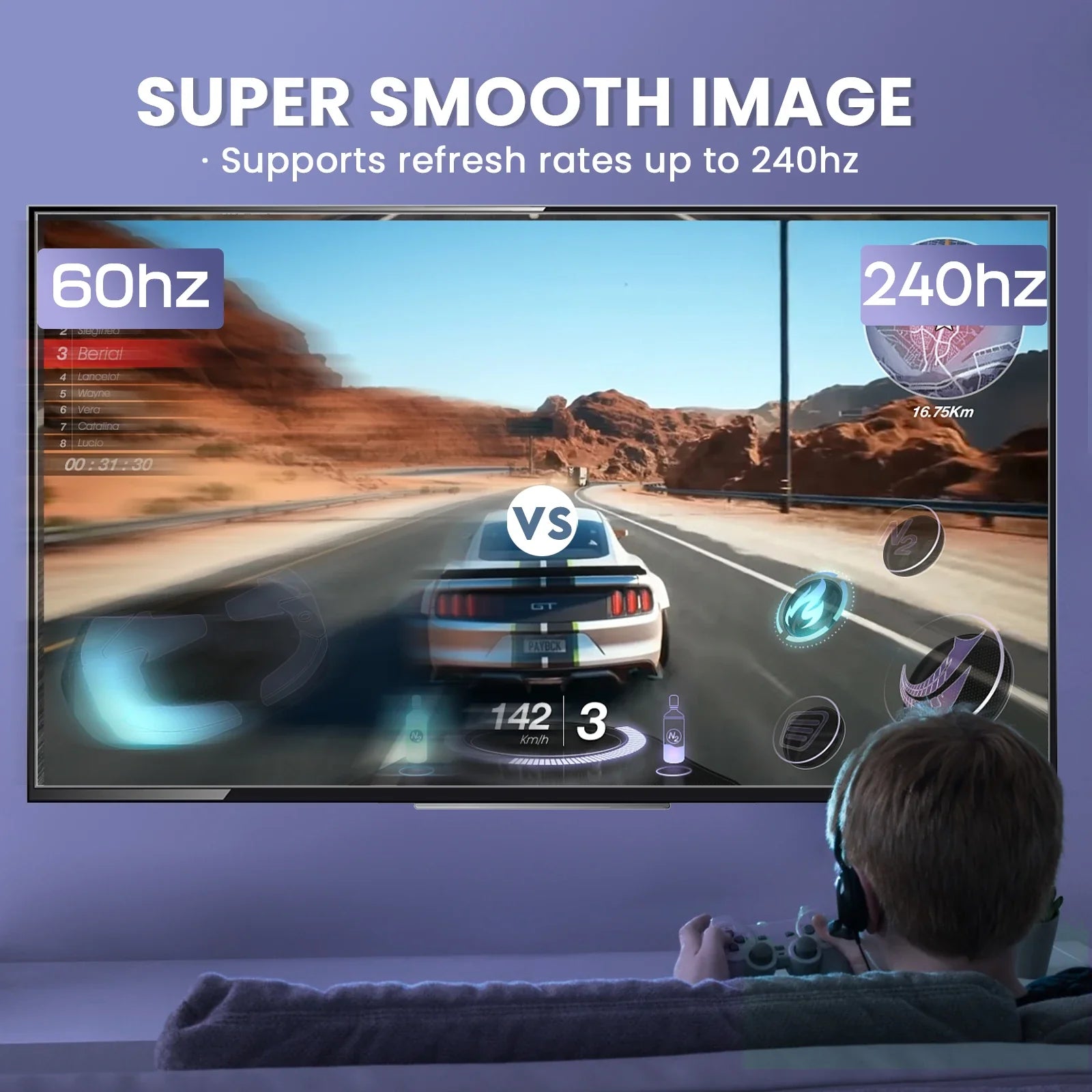 8K DP Cable DisplayPort Cable 1.4 High Speed Display Port Cord 8K@60Hz  G-Sync FreeSync 4K@144Hz 2K@240Hz HDR 10 32.4Gbps Pi-Mart