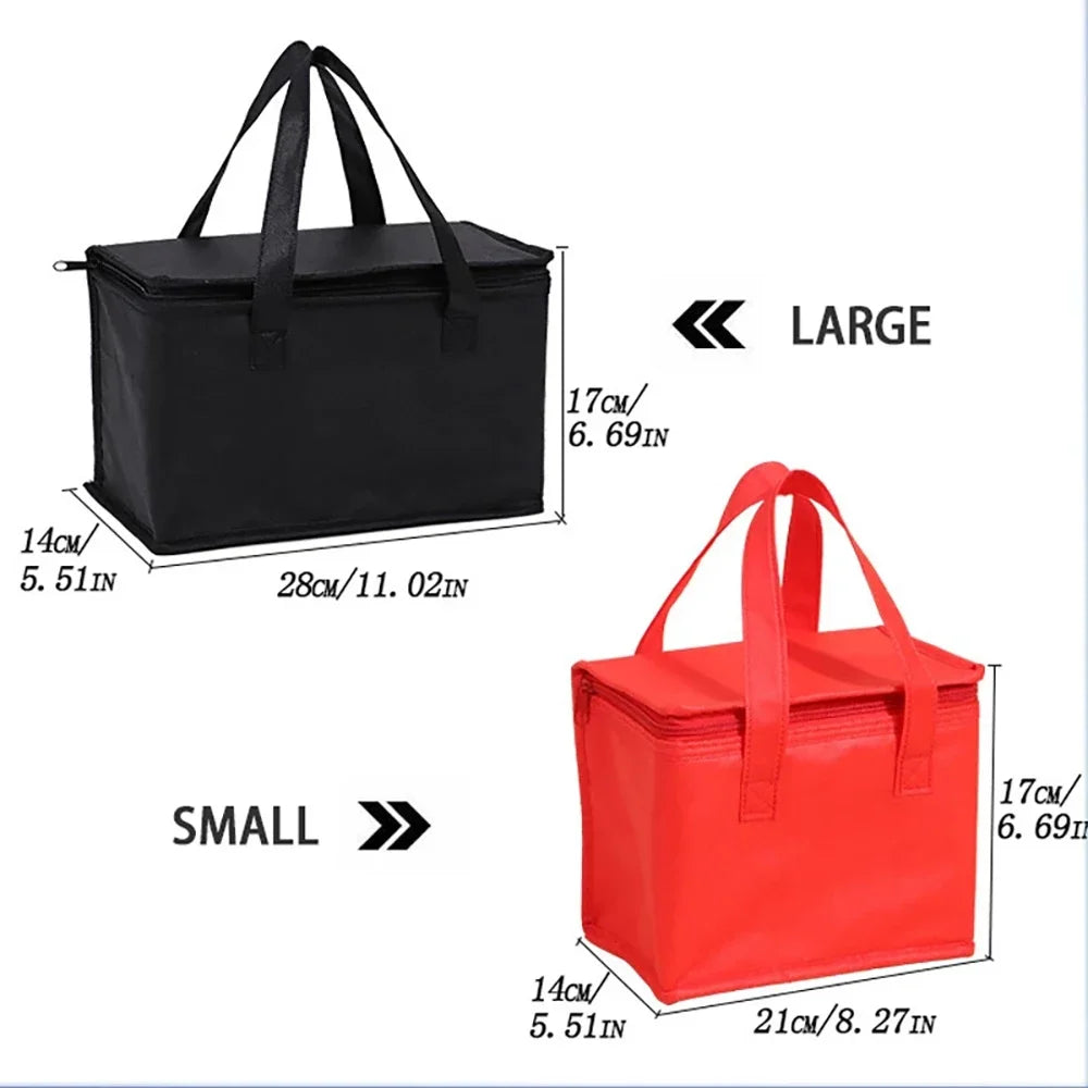 Foldable Insulated Lunch Cooler Bag Portable Thermal Food & Drink Carrier for Picnic Work Beer Delivery Pi-Mart