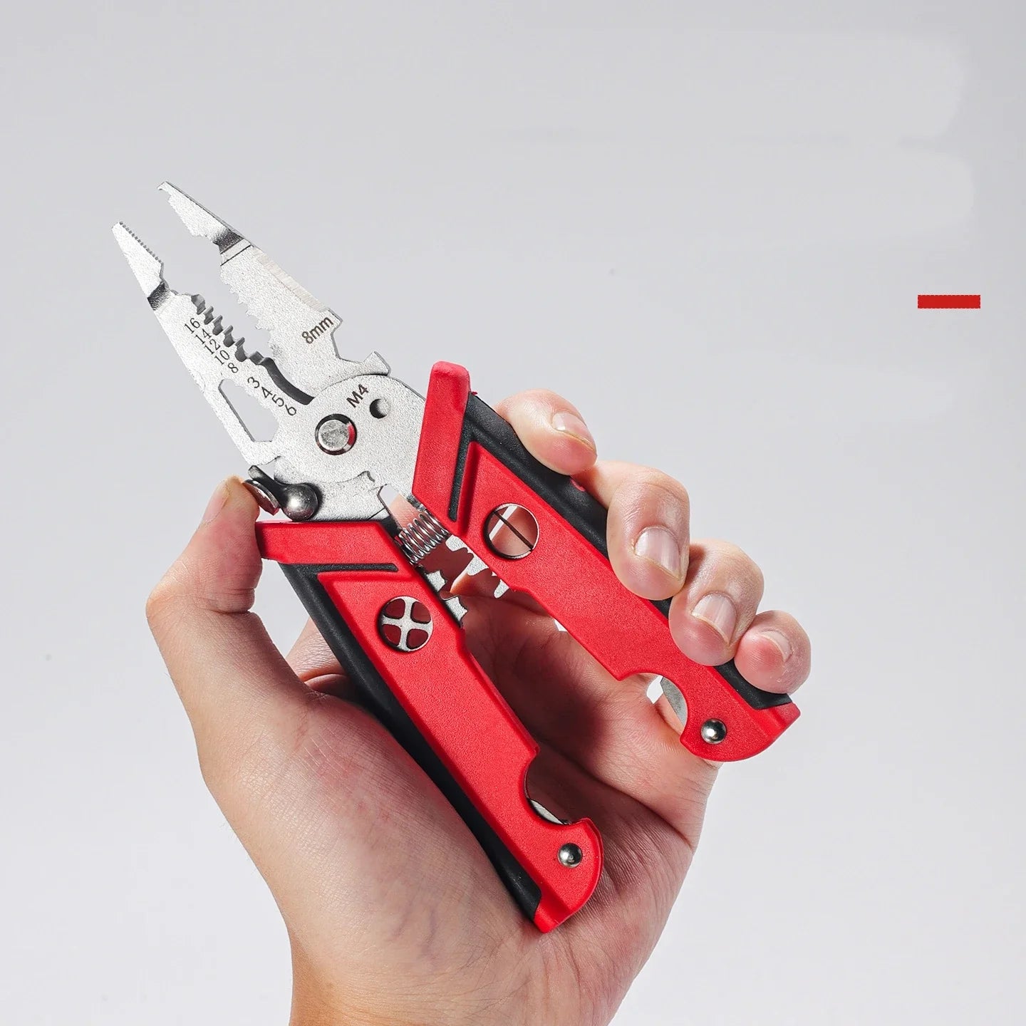 18 in 1 Electrician Pliers Multifunctional Wire Stripper Crimper Pliers Crimping Cutting Professional Electrician Tool Pi-Mart