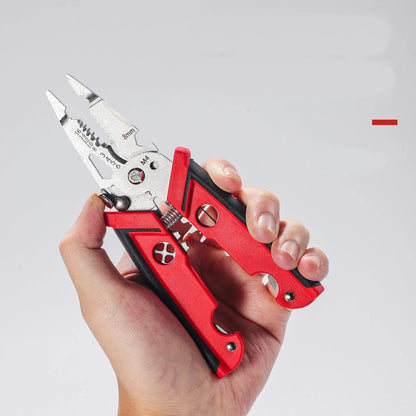 18 in 1 Electrician Pliers Multifunctional Wire Stripper Crimper Pliers Crimping Cutting Professional Electrician Tool Pi-Mart