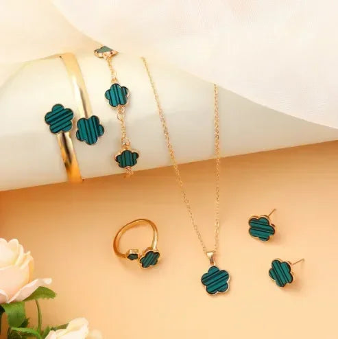 Plum Blossom Plant Five Leaf Flower Five Piece Set