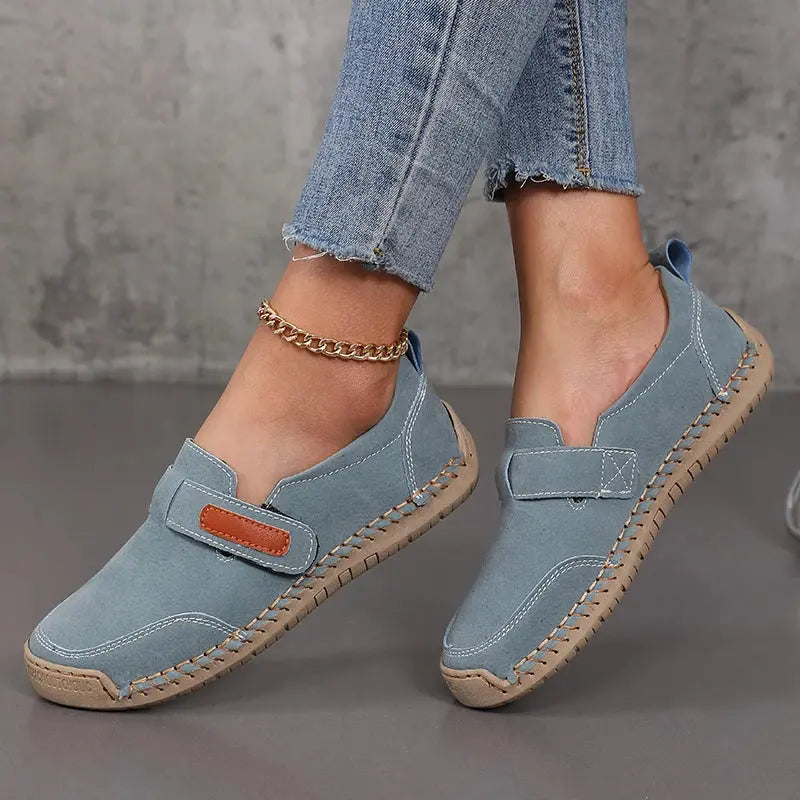 Handmade Leather Women Shoes Casual Comfortable Slip on Loafers Women Leather Shoes Moccasins Walking Shoes Summer Direct Sales NovaCart