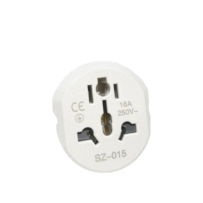 Universal Travel Adapter Converter 16A 250V Korea EU Plug 2 round Socket High Quality Wall Socket for AU US UK CN to EU KR Pi-Mart