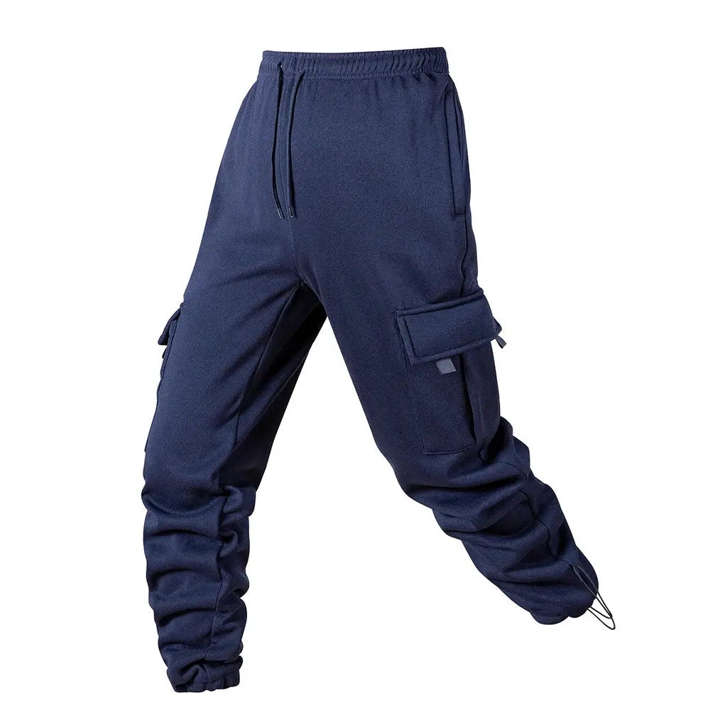 Men's Joggers Pants Loose Drawstring Long Pants Men Multi-pocket Sweatpants Casual Cargo Trousers For Men Fitness NovaCart