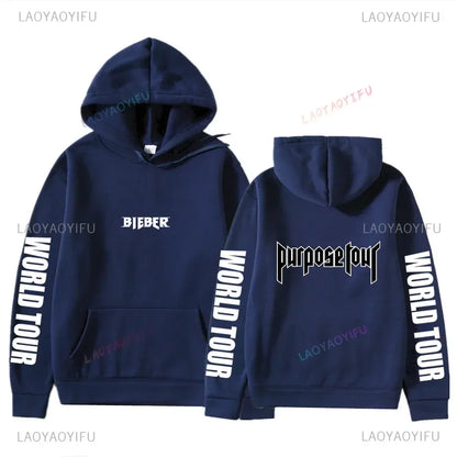 Hoodies Men Justin Bieber Purpose Tour fashion Print Hip Hop Streetwear Fleece Warm Hoody Men Women Pullover Hoodie Sweatshirt NovaCart