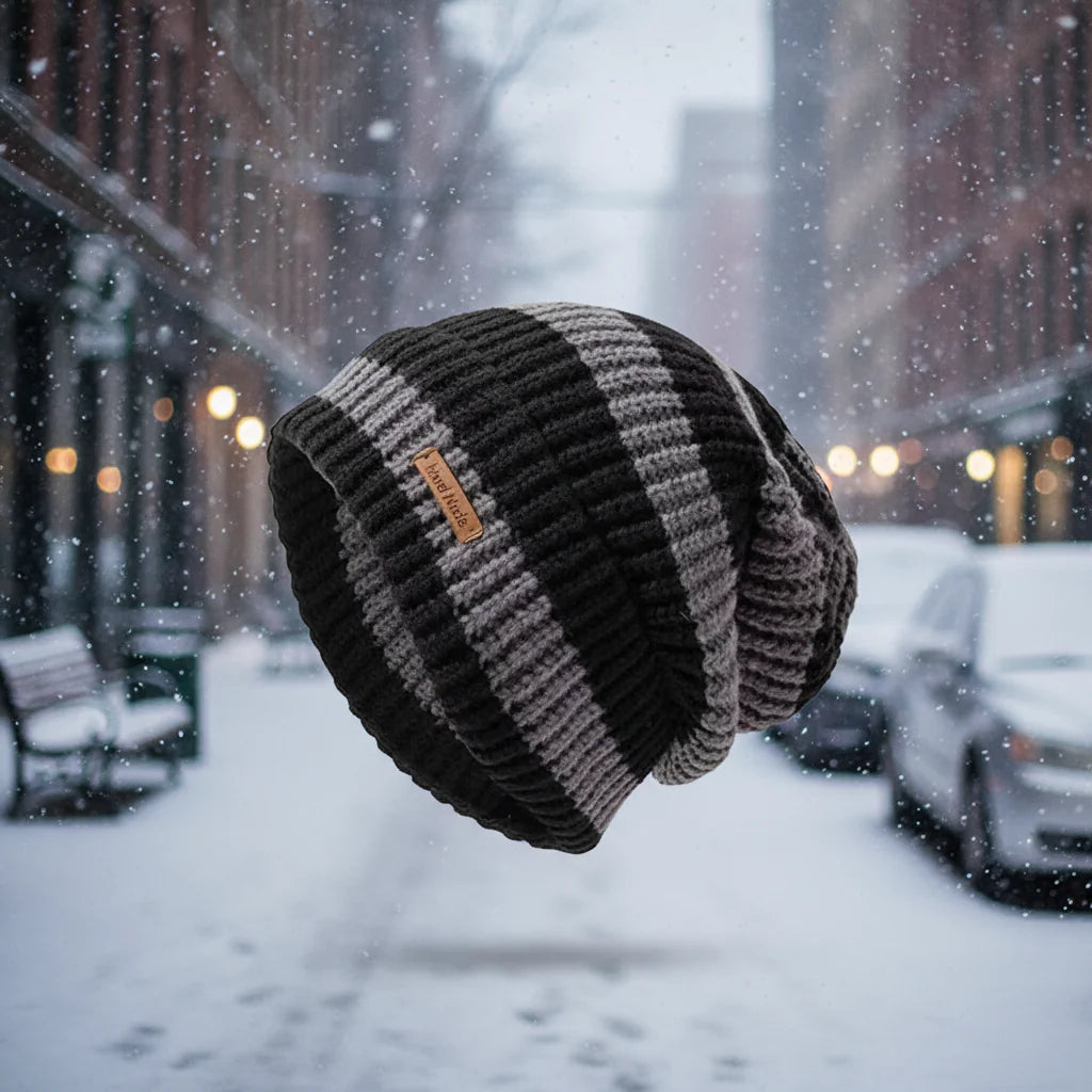 Unisex Stacking Knitted Beanie Cap – Winter Warm Striped Hip-Hop Bonnet Hat FitiqueFit