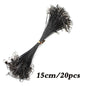 Anti Bite Steel Fishing Line Steel Wire Leader With Swivel Fishing Accessory Lead Core Leash Fishing Wire 15cm 20cm  30cm Pi-Mart