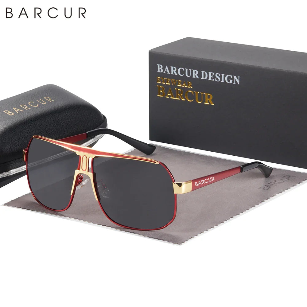 BARCUR Polarized Sports Sunglasses for Men Fashionable Fishing Driving Hiking and Outdoor Eyewear UV400 Protection Gradient Lenses Stevvex