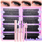 DIY Lash Extension Kit Clusters Individual Eyelashes Kit 9-16mm with Bond and Seal Wispy Natural Mange Lashes NovaCart