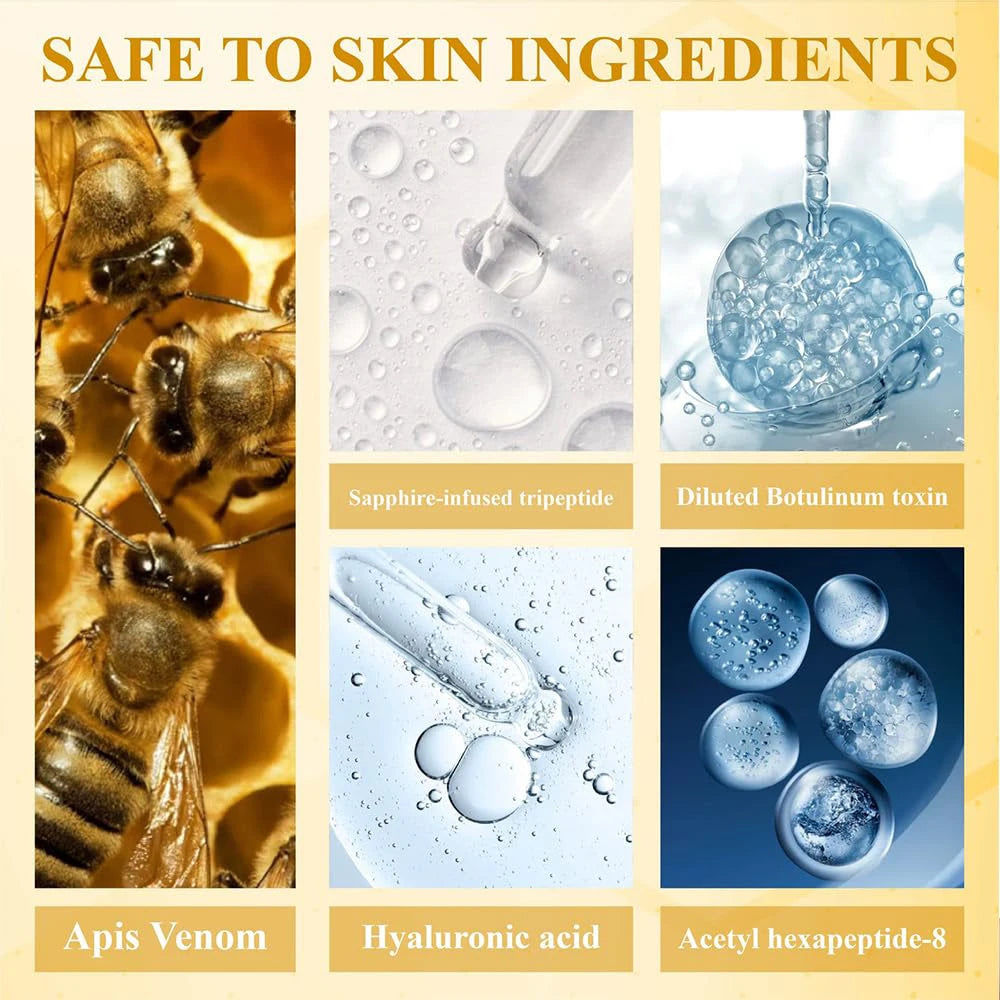 Bee Venom Firming Abdominal Cream - Plant-Based, Moisturizing and Moisturizing Contains Hyaluronic Acid Suitable for All Skin Types, Gentle for Sensitive Skin, Turmeric Skin Care NovaCart