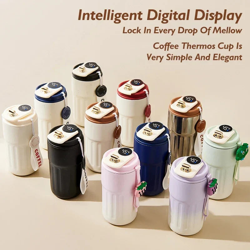 🌡️ Smart LED Thermos Bottle – Stainless Steel Travel Flask SmartPursue™